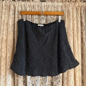 American Eagle Outfitters Black Polka Dot Mini Skirt